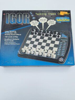 Vintage Excalibur IGOR Talking Chess Computer 100% Complete TESTED WORKING